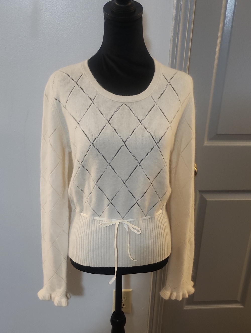 🍒Y2K Velvet Ribbon Super Soft Sweater🍒